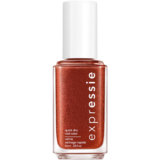 Essie expressie, Quick-Dry Nail Polish, 8-Free Vegan, Shimmer Bronze, Misfit Right In, 0.33 fl oz