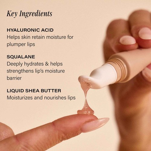 + Lux Unfiltered N°15 Soothing Lip Serum – Fragrance Free, Moisturizing, Hydrating Lip Balm with Hyaluronic Acid & Shea Butter – Cooling Touch Applicator - Vegan, Cruelty-Free, & Petroleum-Free