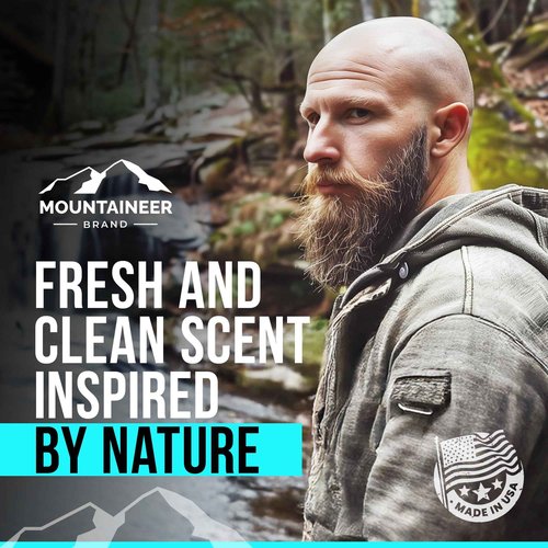 Mountaineer Brand Bald Head Exfoliator & Shampoo (Cleanse) | Fresh & Natural Scent | Bald Head Care for Men | Made in WV | Exfoliating Scalp Scrub | Hydrating Soap & Wash | 4oz