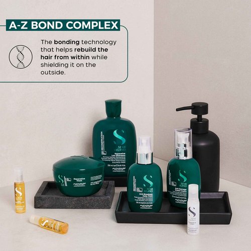 ALFAPARF MILANO Semi di Lino Reconstruction Reparative Lotion Treatment - Hair Repair for Damaged Hair, Adds Shine, Softness and Body - Thermal Protection - Anti Hair Breakage (6 Vials/2.64 oz)