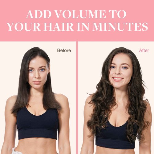 GOO GOO Clip in Hair Extensions Real Human Hair, Remy Human Hair Extensions Clip ins for Women, Natural Human Hair, 12inch 85g 7Pcs, 2A Light Brown