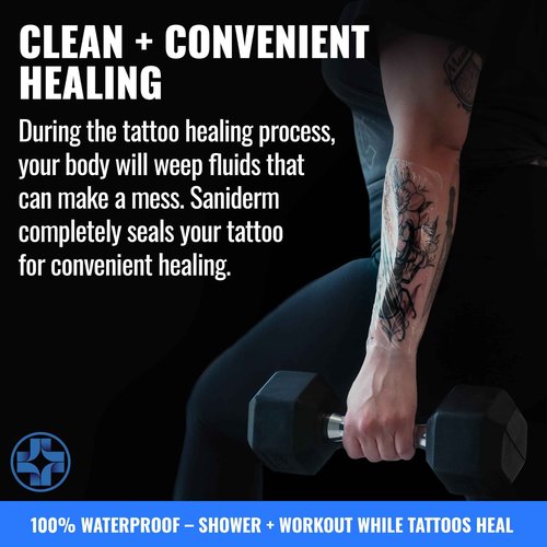 Saniderm Original Tattoo Aftercare Bandage (Personal Roll, 10.2 in x 2 yd)