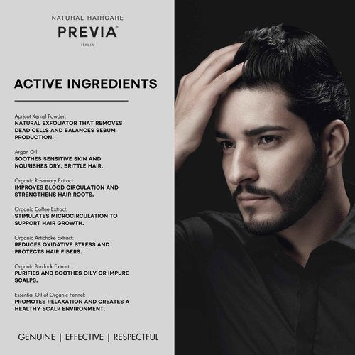 PREVIA Extra Life - The Virtuous Scalp Ritual Scalp Peeling | Exfoliating Action with Apricot Kernel & Vitamins | Removes Dead Cells | Deeply Cleanses Scalp | 5.07 Floz