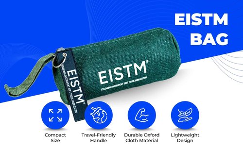 EISTM Green Oxford Therapy Tool Case – Fits Fin, Spoon, Wedge – Travel Storage for IASTM, ASTYM, Graston, Gua Sha Tools – Ideal for Chiropractors, PTs & Rehab Pros – Durable & Lightweight