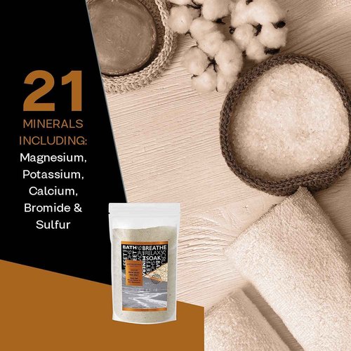 Aromasong Dead Sea Spa Bundle: 5 lbs Raw Dead Sea Salt + 100% Pure Dead Sea Mud Mask for Detox and Relaxation