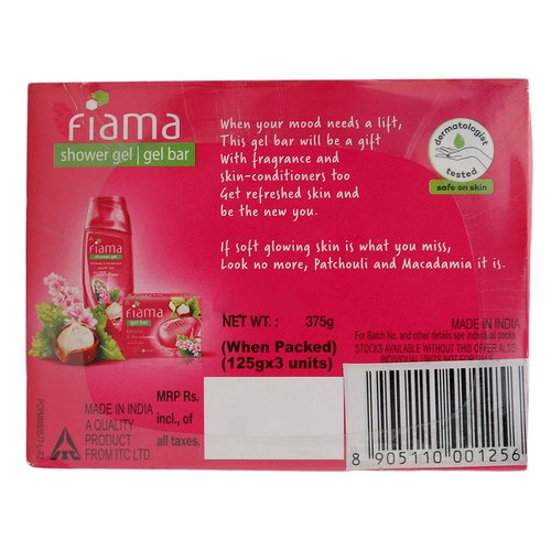 Fiama Di Wills La Fantasia Bathing Bar, 125g (Pack of 3)