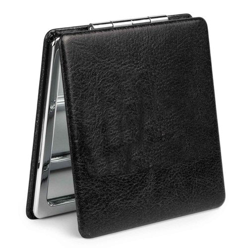 MIRORA Compact Mirror, 1x/2x Magnifying Foldable Cosmetic Mirror, Portable Travel Mirror for Pocket and Purses, Singer Merch Compact Mirror for Fans (Black)