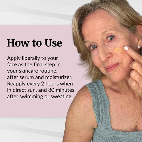 Vibriance Sheer Zinc Sunscreen - Tinted Sunscreen for Face SPF 50, Lightweight Facial Moisturizer with Niacinamide, Hyaluronic Acid - 1.7 fl oz