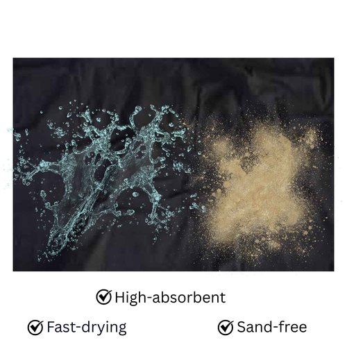 Professional Makeup Travel Towel - Microfiber Suede Quick Dry Towels - Multipurpose Kit Towel for Artists & Stylists - Double-Sided High Absorbency Towel - Sand-Free Protect Client Surface - 75x130 cm