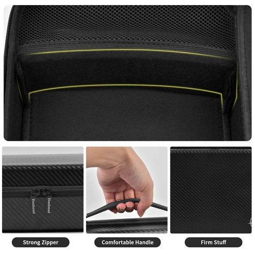 Boobowl Barber Accessories Bag for Clippers and Supplies, Mens Hair Trimmers Box, Portable Clipper Storage Holder Organizer for Hair Cutting, Guard Grooming Kit and Barbers Supplies (Bag Only) -Black
