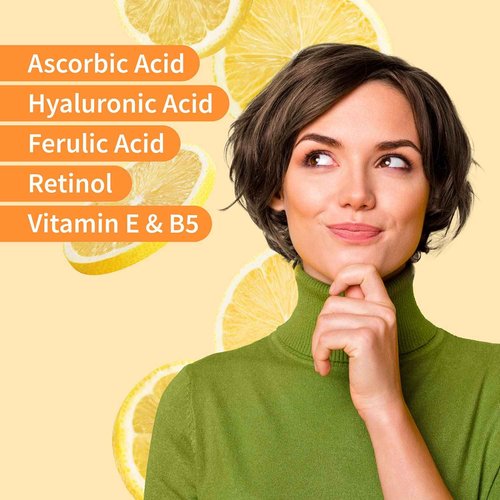 Ebanel Bundle of Gentle Exfoliating Face Scrub Peeling Gel 4.12 Oz, Hyaluronic Acid Serum, and 20% Vitamin C Serum