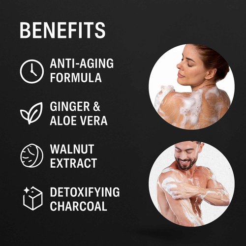 LE DOMAS Natural Body Wash with Aloe Vera, Coconut & Vitamin E – Moisturizing Cleanser for Women & Men – Sulfate Free, Gentle Skin Care, Vegan Body Care Products – Travel Size Body Wash, 8 fl oz