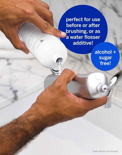 Supersmile Whitening Pre-Rinse - Clinically Formulated Pre-Brush Dental Mouthwash, Cleans and Whitens Teeth in Hard-to-Reach Places - Fresh Breath - Anti-Germicidal - Alcohol-Free (16 Fl Oz)