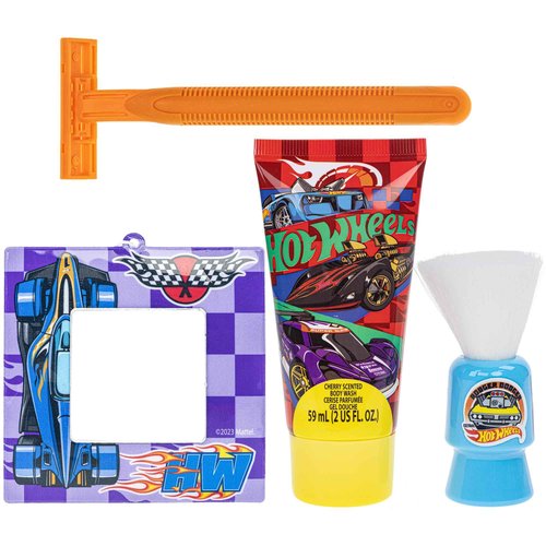 Hot Wheels My First Shaving Kit, Little Boy Pretend Shave Kit, Fake Toy Razor, Safe for Kids Ages 3+