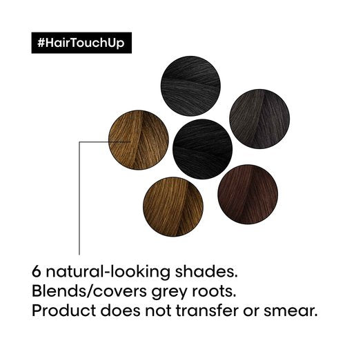 L'Oréal Professionnel Paris Hair Touch Up - Root Concealer Spray - Blends and Covers Grey Hair, Does Not Transfer or Smear, 2.0 Oz Light Brown
