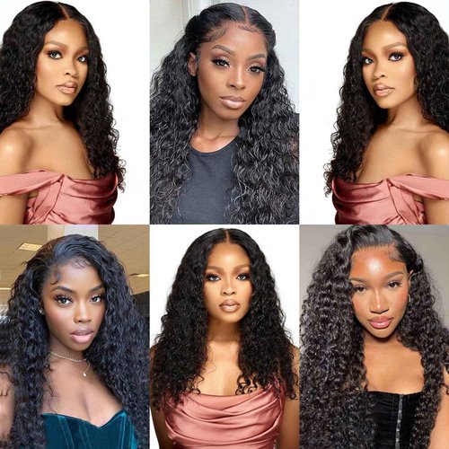 12A Water Wave Human Hair Bundles Wet And Wavy Bundles Human Hair 100% Unprocessed Brazilian Virgin Water Curly Bundle Natural Black Color 16 Inch