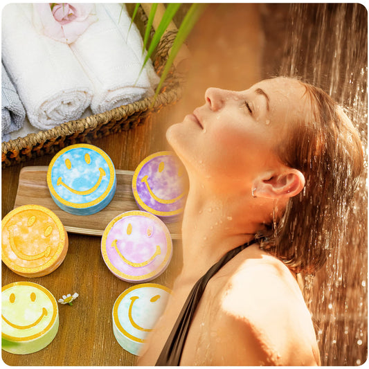 Shower Bombs Steamers Aromatherapy for Women and Kids by EUSEMIA 12 Pcs Bath Steamer with Essential Oils 6 Scented Body Restore Shower Bomb Tablets for Stress Relief Gifts (1PACK of 12)