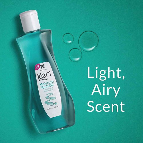 Keri Moisture Rich Shower Bath Oil, Clear, 8 Ounce (Pack of 2)