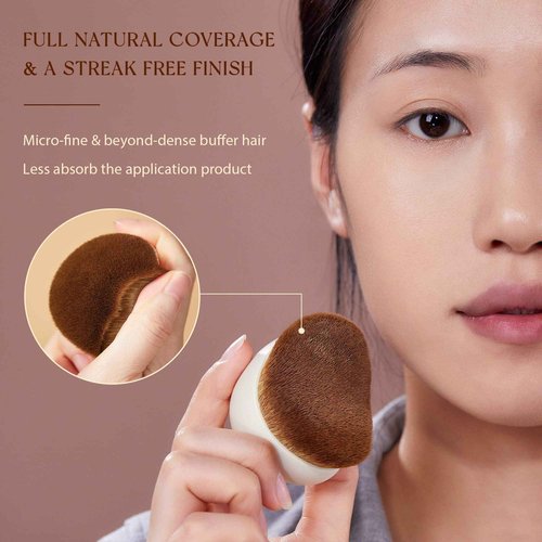 Jessup Eye Makeup Brush Set Professional 15pcs White/Rose Gold T217 with Foundation Brush Flat Top Kabuki Brush for Face Blush Liquid Powder SF002