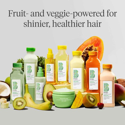 Briogeo Superfoods Banana + Coconut Nourishing Conditioner, Replenish Dull, Dry Hair and Supports Healthy Hair and Scalp, Moisturizing for All Hair Textures, Vegan, Cruelty-Free, 12.5 fl oz