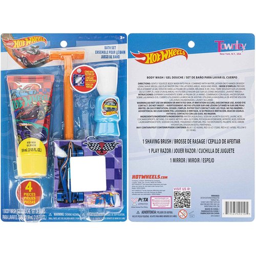 Hot Wheels My First Shaving Kit, Little Boy Pretend Shave Kit, Fake Toy Razor, Safe for Kids Ages 3+