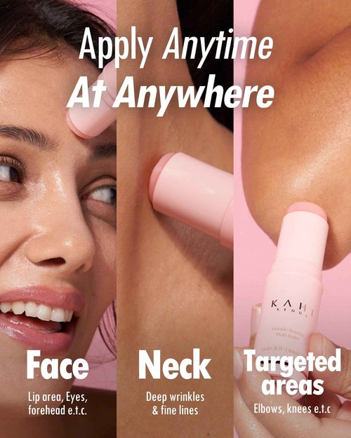 KAHI Multi Balm Max Daily Face Moisturizer + Aqua Korean Sunblock Stick | All-in-One Hydrating Lip, Eye, Neck Cream, Make Up Base & Face Mist Moisture Stick (0.30 fl oz, EA)