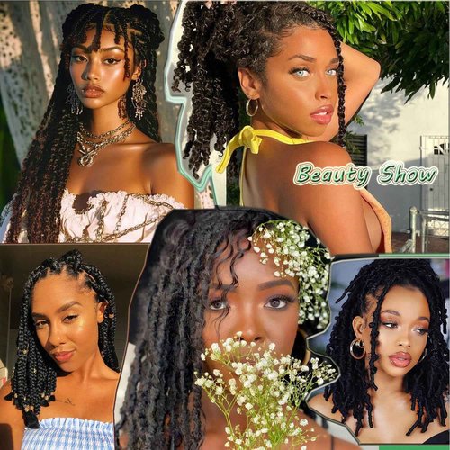 Afro Kinkys Bulk Human Hair For Braiding Afro Kinky-Curly Human Hair Bulk For Mini Twist 20 Inch 30g/pack Bulk Human Braiding Hair For Micro Locs Extensions