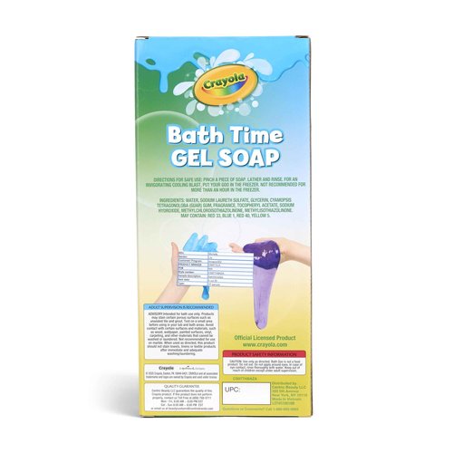 Crayola Bath Time Slime 6 Piece Set, Soaps with Slime Texture & Consistency, Multi Color Bath Soap 6 Pack / 3.6 oz Each, Colors Included: Red, Green, Blue, Purple, Pink, & Orange