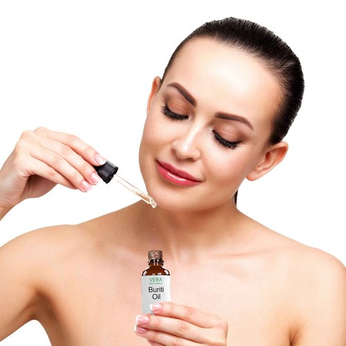 Vera Botanics BURITI OIL 100% Pure & Natural, Unrefined, Cold-Pressed For Face, Dry Skin, Nails, Lips, Body & Hair - Reduce Hair Breakage, Appearance of Scars from Psoriasis, Eczema & Acne