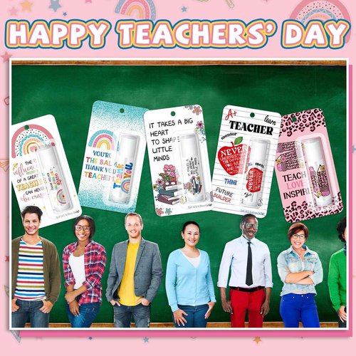 30 Pack Christmas Teacher Appreciation Gifts Bulk Lip Balms Employee Staff Appreciation Teacher Staff Team Thank You Gift Bulk Christmas Party Favors for Xmas Stocking Stuffers for Women Men (Classic)