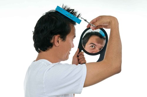 Original CreaClip Bangs & Scissors Hair Cutting Tool - As seen on Shark Tank - Fringe Bangs Trimming Hair Cutting Guide, Comb Hairstyle Tool, Layers Kids Hair Cut Hair Cutting Kit