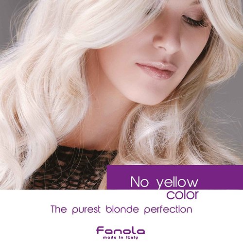 Fanola No Yellow Purple Shampoo - Purple Color Depositing Shampoo for Blondes, Bleached & Grey Hair - Formulated with Violet Pigment to Remove Brassy Tones from Hair - 33.8 Fl oz / 2 Pack