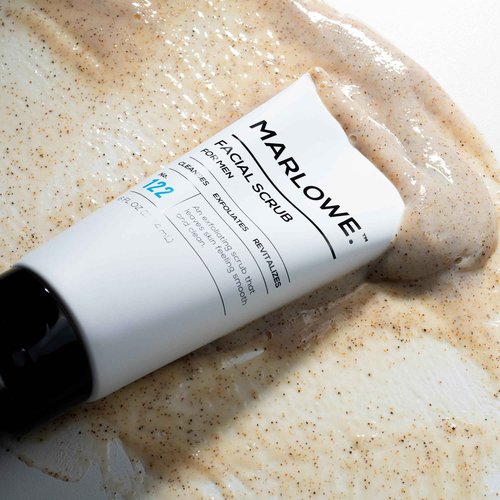 MARLOWE. No. 123 Men's Facial Moisturizer and No. 122 Facial Scrub Skincare Pack | Exfoliating Face Wash and Lightweight Daily Face Cream | Suitable for Dry and Oily Skin | Natural Ingredients