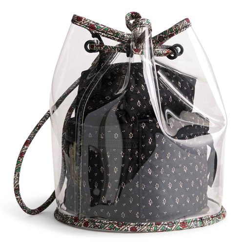 Vera Bradley Women's Premium Cotton 3 Piece Cosmetic Set, Holly Days, One Size