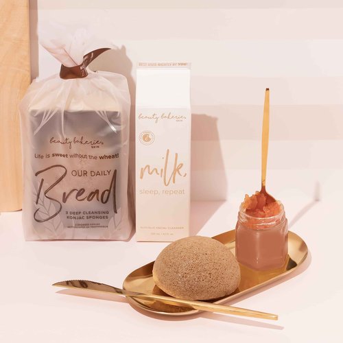 Beauty Bakerie Milk, Sleep, Repeat Glycolic Facial Cleanser, Face Wash Makeup Remover for Skin Care, 4.1 oz.