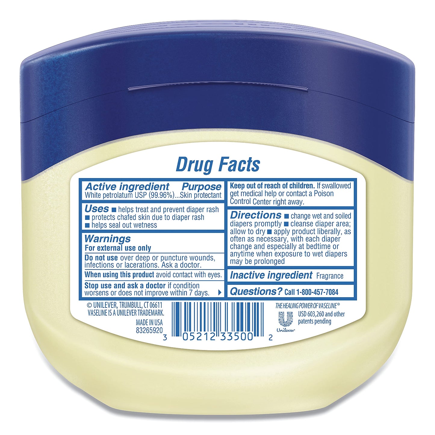 Vaseline Original Petroleum Jelly 13 oz - Hypoallergenic Moisturizer for Dry Skin, Non-Comedogenic Gel