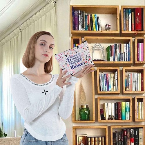 G2TUP Ballet Girl Make Up Cosmetic Bag Dancer Gifts for Women Girls Motivational Quote Gift for Dance Team (Hope You Dance)