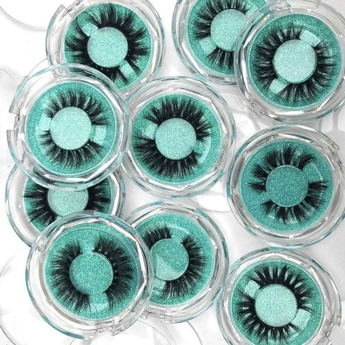 BEAUTY4YOU Mink Eyelashes 100% Siberian 3D Mink Fur Eyelashes Hand Made 16-20mm Natural Daily Eyelashes Cruelty-Free False Eyelashes Pack Cosplay Strip Eyelashes Wholesale 10 styles