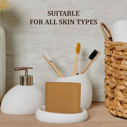 Simret Beauty Turmeric Soap Bar - Natural Face & Body Cleanser with Turmeric & Charcoal for Acne, Dark Spots, and Skin Brightening, Organic, Cruelty-Free, Sulfate-Free, 4.2 oz
