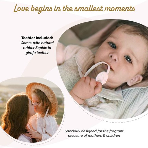 Sophie la girafe Eau de Toilette | Includes Sophie Teether | Nostalgic Childhood Scent of Citrus & Vanilla (50 ml or 1.7 fl oz)