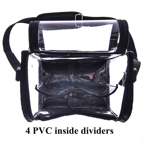 Jula Vance Trave Medium Makeup Brush Buddy Makeup Brush Holder Bag Cosmetic Kits Beauty Accessories Storage Organizer Bag with 4 Dividers & Shoulder Straps