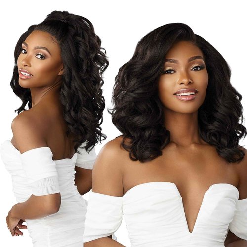 Sensationnel Bare Lace 13X6 Wigs - Unit 12 Lacefrontal Glueless Synthetic 180 Degree Preplucked Hairline (CARAMELBLONDE)
