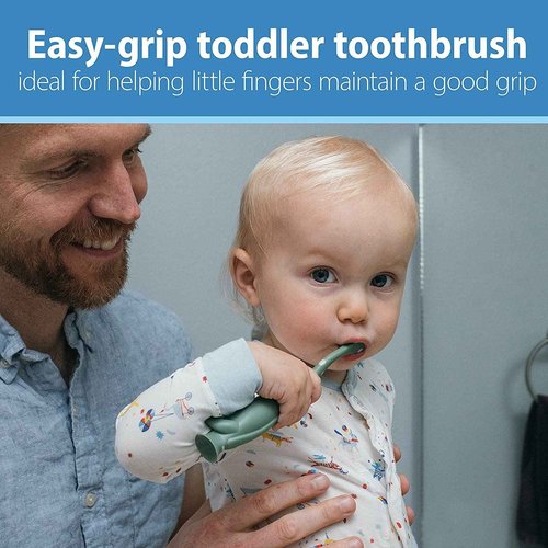 Dr. Brown's Baby and Toddler Toothbrush, Green and Orange Dinosaur 2-Pack 1-4 Years, CleanUp Float & Hatch Dino Eggs Bath Toy, 6m+, Dino-Soft Baby Bath Spout Cover, BPA Free, Certified Plastic Neutral