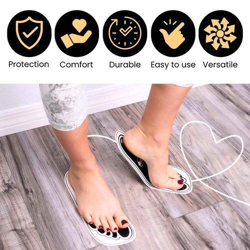150Pairs(300Feets) Disposable Stick Spray Tanning Feet Pads Perfect for preventing spray tan solution,Deluxe & Hygienic Spray Tan Feet Pads-Ideal for Salons and Spas or Home,Easy to Apply