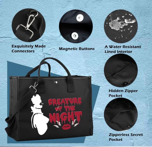 XYANFA Rock Horror Cosmetic Bag Picture Show Gift Fans Gift Horror Movie Themed Gifts