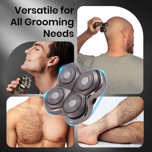 2 Pack Pro 4 Shaver Replacement Heads for Sk*l Pitbulls Gold PRO, Silver PRO, Platinum PRO, Floating 4 Heads for a Fast, Close and Smooth Shave