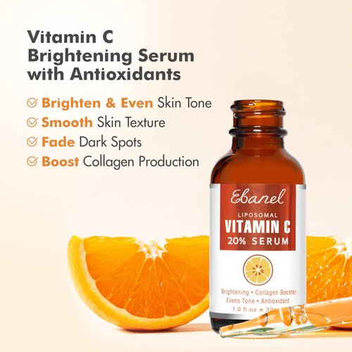 Ebanel Bundle of Retinol Moisturizer Cream and Vitamin C Serum