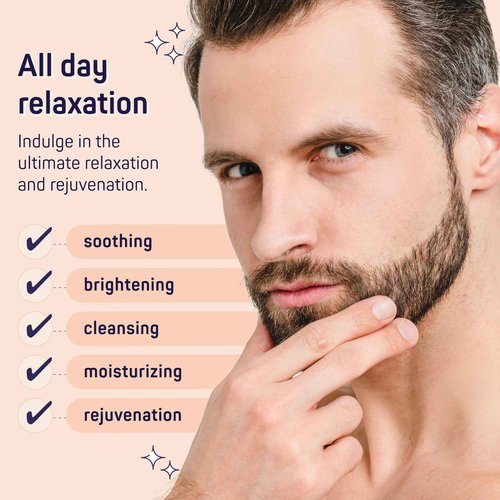 SpaLife Luxury Spa Skincare Sandalwood Gift Set for Men | Mens Body Wash Gifts | Mens Gift Set for Bath and Body | Christmas Gifts for Men | Cleansing, Moisturizing, Exfoliating | 7-Piece Bundle
