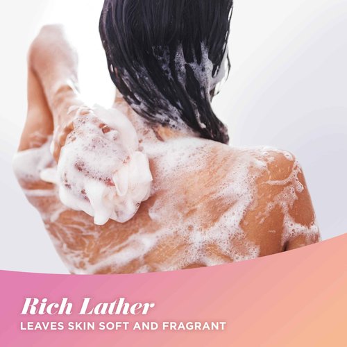 Caress Body Wash Black Orchid & Patchouli Oil To Relax and Recharge Relaxing, Fragrant Body Soap 20 fl oz, Pack of 4