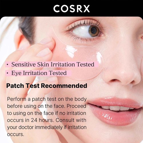 COSRX Advanced Snail Mucin Hydrogel Eye Patch + Peptide Collagen Hydrogel Eye Patch, Korean Skin Care
